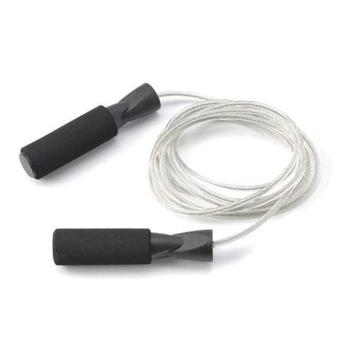 Tunturi stalen springtouw, zwart/transparant 71cd5b60009533c9c4fec80032ab6a2c