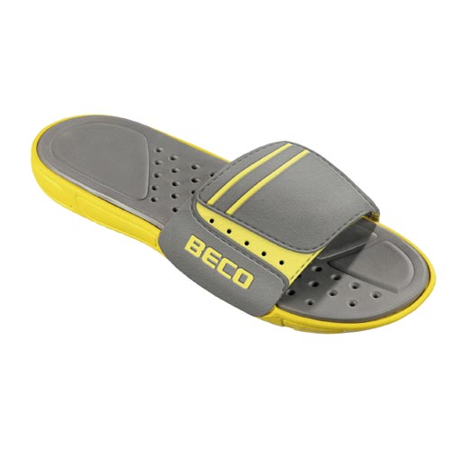 BECO heren slippers geel