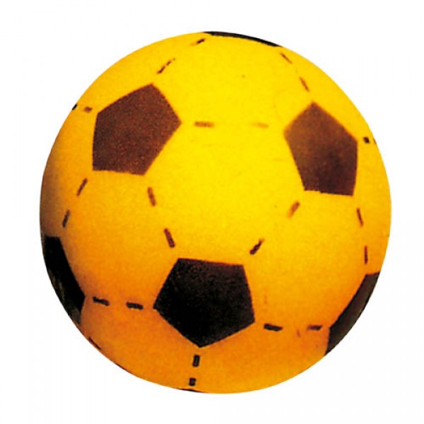 Softbal met voetbal opdruk, ca. 20 cm