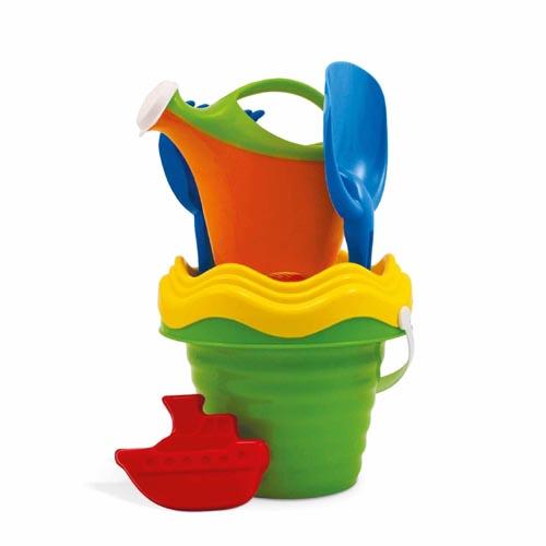 Plastic zand speelgoed setje, emmer, 6-delig Plastic zand speelgoed setje, emmer, 6-delig