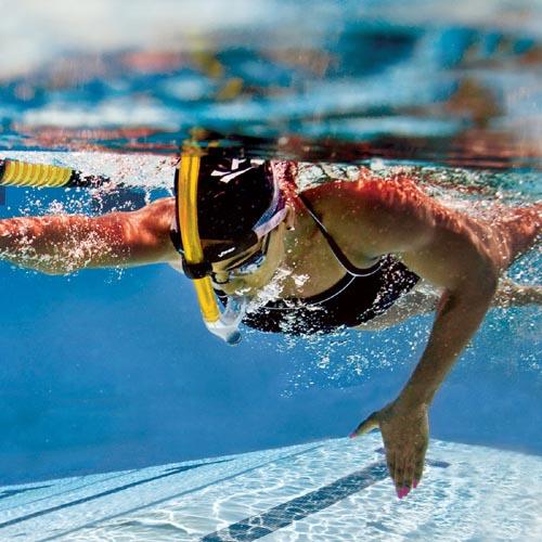 Finis original swimmers snorkel, geel