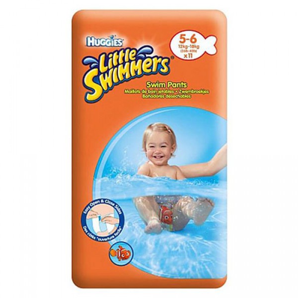 Huggies Little Swimmers luiers, maat 5/6 12-18 kg, verpakking 11