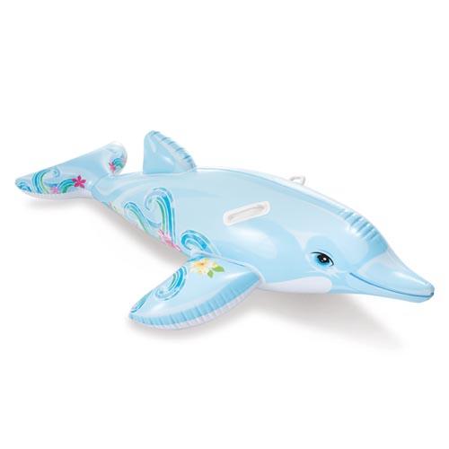 Intex dolfijn ride-on, blauw, 175x66 cm