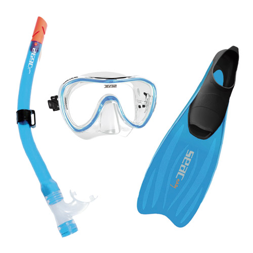 SEAC Snorkelset Easy, blauw