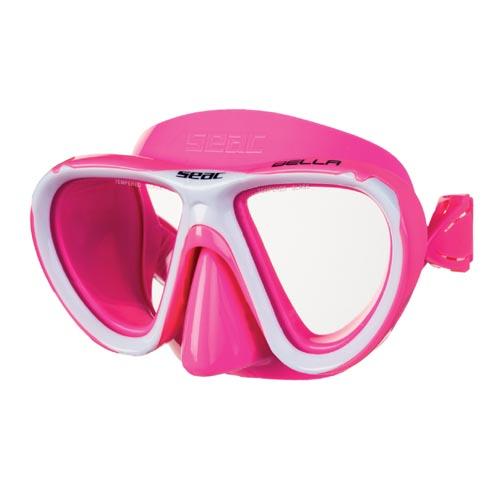 paradijs wonder Blanco SEAC kinder duikbril Bella color, silicone, roze