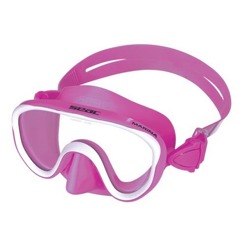 Onverbiddelijk Een trouwe de elite SEAC kinder duikbril Marina color, silicone, roze