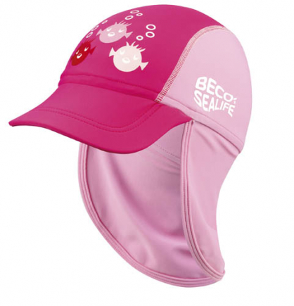 BECO-SEALIFE® zonnepetje | UV SPF50+ | maat 2 | ca. 52 cm | roze**