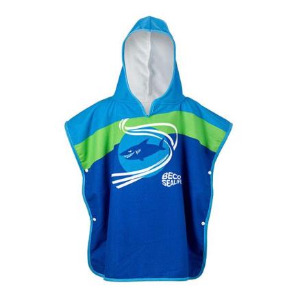 BECO-SEALIFE® poncho | blauw/groen