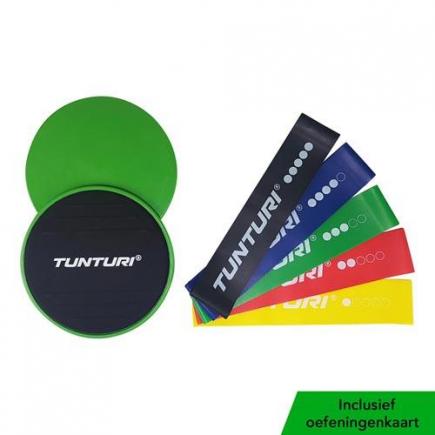 Tunturi weerstandsband en buikspiersliders set**
