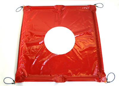 Drijvend wakvlot, 250x180 cm, rood