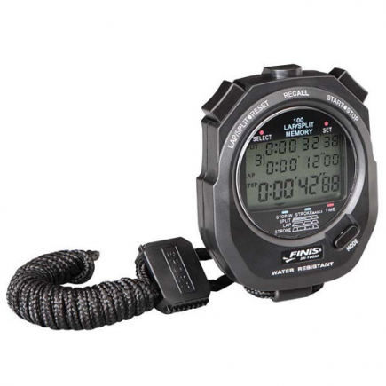Finis 3x100m stopwatch | zwart
