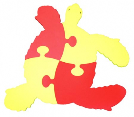Schildpad puzzel, 110x119x2,5 cm