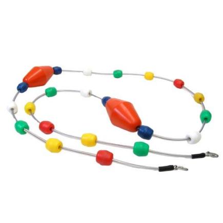 Afscheidingslijn Splash, op staalkabel, per meter, zonder eind afwerking