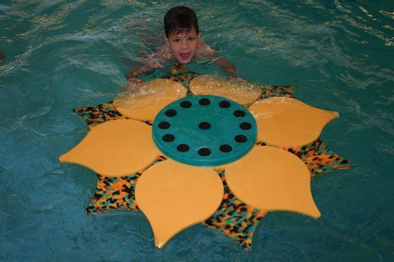 Drijfmat zonnebloem, 107 cm