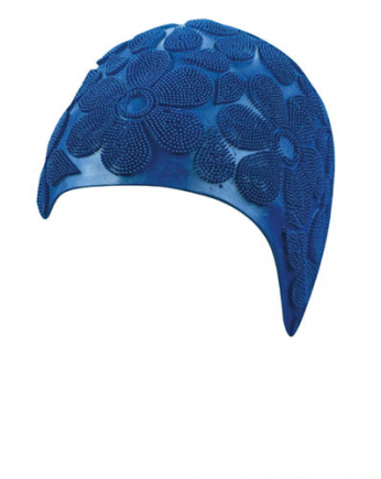 BECO dames dekor badmuts, rubber, blauw**