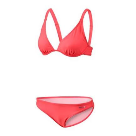 BECO bikini, B-cup, gevoerd, wire-bra, koraal rood