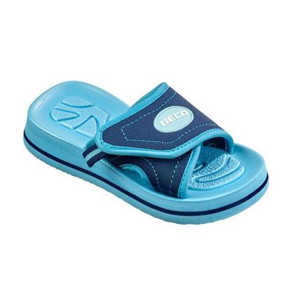 BECO kinder badslippers | blauw/donkerblauw