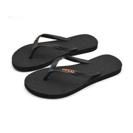 BECO dames teenslippers | zwart