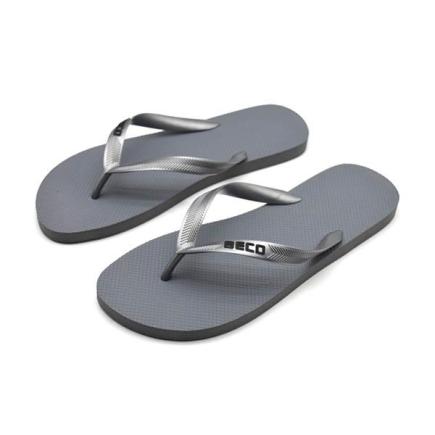 BECO heren teenslippers | zilver/grijs