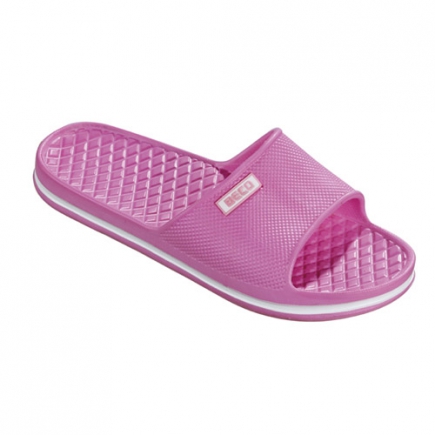 BECO dames badslippers, roze