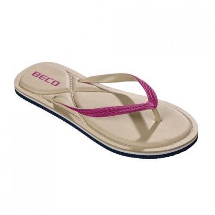 BECO dames teenslippers | roze