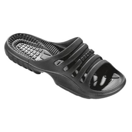 BECO dames badslippers | zwart