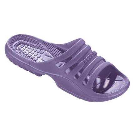 BECO dames badslippers, paars