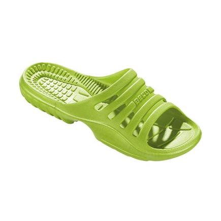 BECO dames badslippers | limegroen