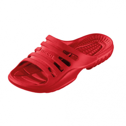 BECO heren badslippers, rood