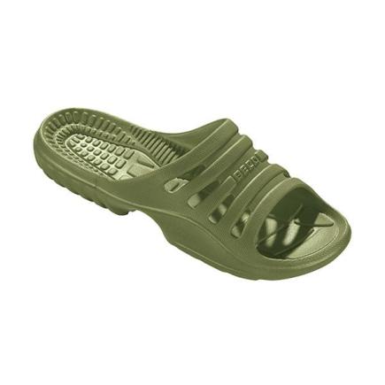 BECO heren badslippers | olijfgroen