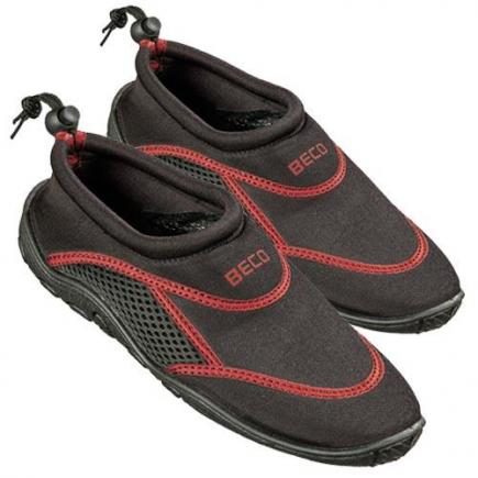 BECO neopreen waterschoenen | zwart/rood