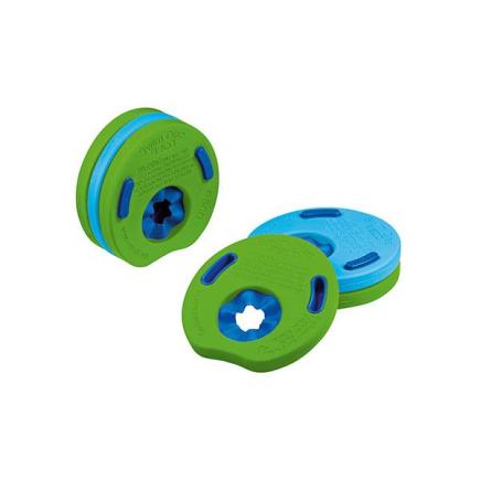BECO zwemschijven | groen/blauw | kinderen tot 30 kg | setje 6 stuks
