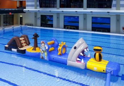 Zwembad mega run haai, 15,0x2,0x3,0 meter