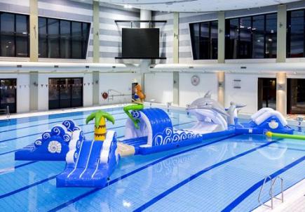 Dubbele dolfrijnrun, 16,0x6,5x3,1 meter