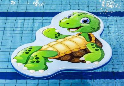 Zwemvlot schildpad, opblaasbaar, 200x220x10 cm
