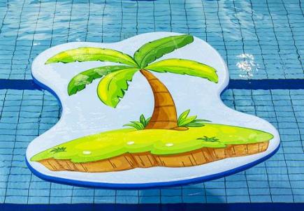 Zwemvlot palmboom, opblaasbaar, 250x300x10 cm