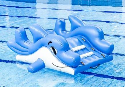 Kleine glijbaan dolfijn, 300x300x120 cm
