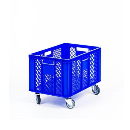 CB verrolbare opberg kar | 60x40x42 cm | blauw