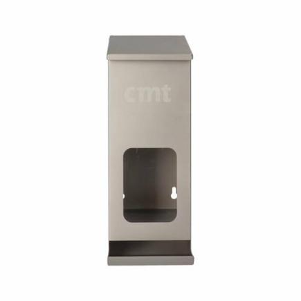 Dispenser voor overtrekschoentjes, RVS, smal, 40x14x13,5 cm