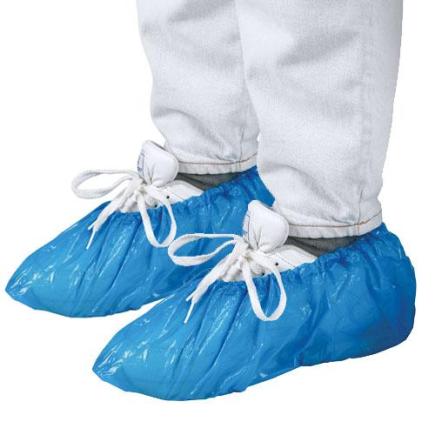 Overtrekschoentjes | maat XL | blauw