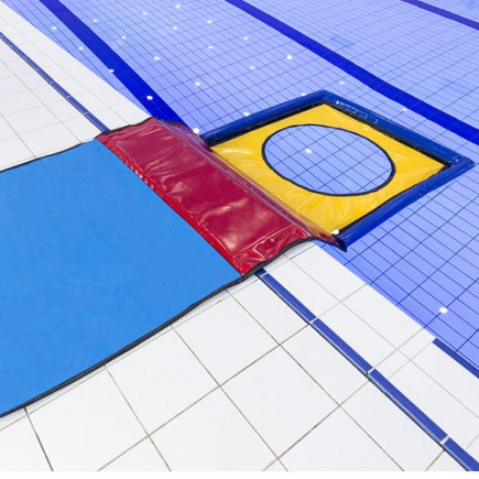 Duikmat met 1 gat 290x125 cm