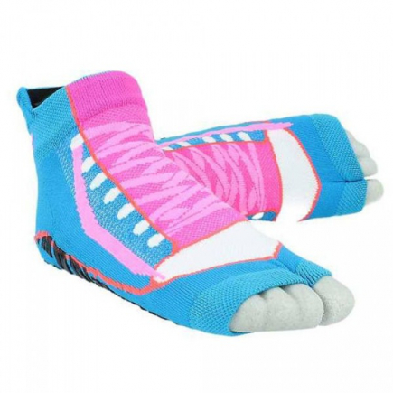 Ockyz anti-slip zwemsokken, sport turquoise/roze