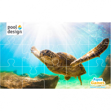 Onderwater puzzel schildpad, 200x120 cm, 15-delig