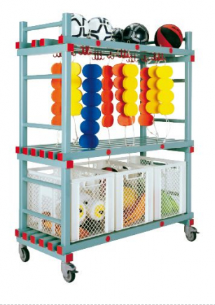 Rea kunststof materiaalwagen, combi, 138x60x175 cm
