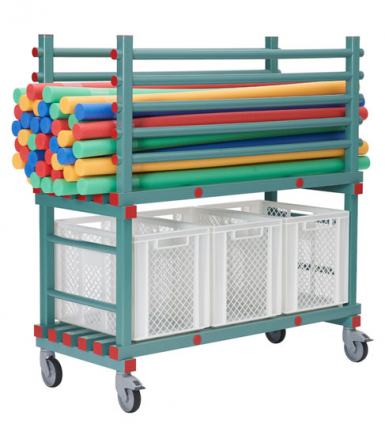 Rea kunststof flexibeam opbergwagen, horizontaal