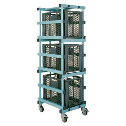 Rea kunststof bakkenwagen, 54x66x180 cm