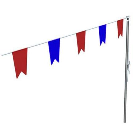 Rugslagkeerpuntlijn rood/blauw