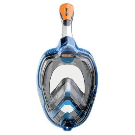 Seac snorkelmasker Magica, S-M, blauw/oranje
