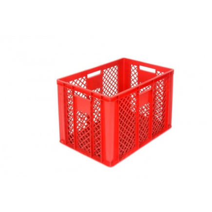 Kunststof opbergbak, 60x40x41 cm, rood