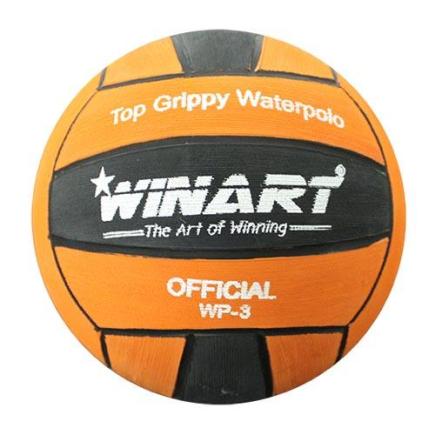 Winart top grippy waterpolobal | oranje/zwart | maat 3